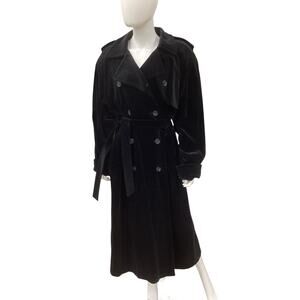 Vintage Count Romi Coat Women’s Size L/ XL 1970’ 100% Cotton Long Velvety Black